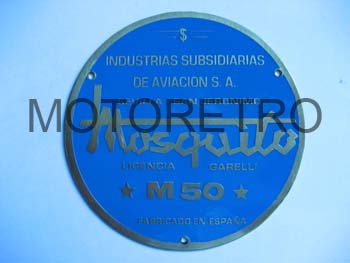 MO261 (escudo motor M50, fondo azul)