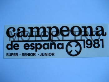 OS42 (leyenda Campeona de España 1981 para modelo TR80)